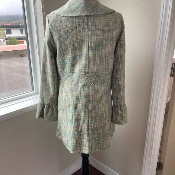 AQUA Tweed Lime Green Blazer. S. - Picture 4 of 9